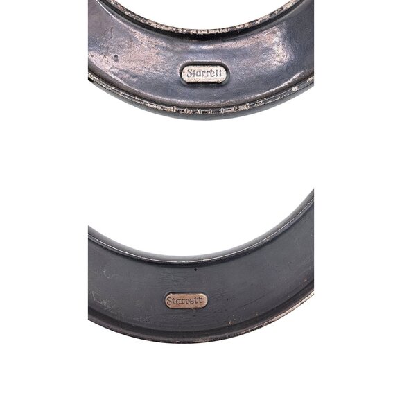 Vintage Starrett Outside Micrometers # 436 Set Of 4 Ratchet Stop Knurled Black - Picture 2 of 11